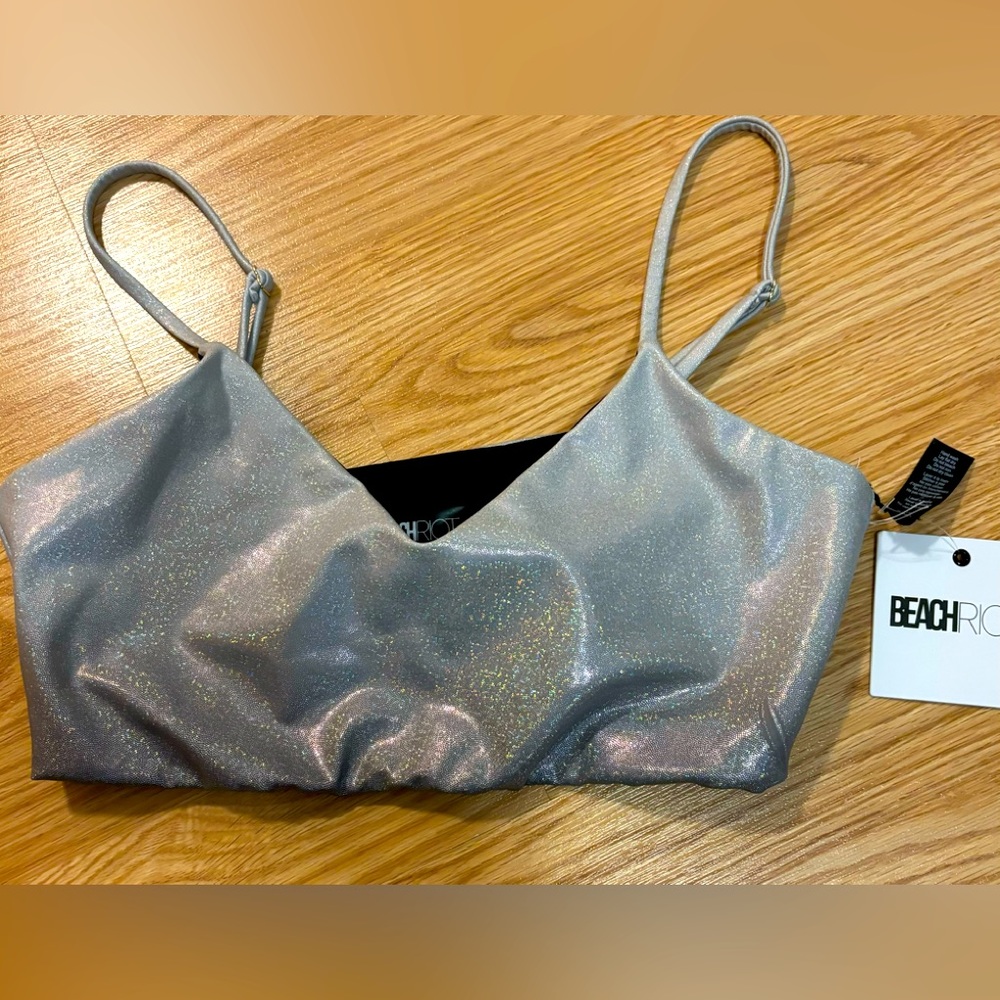 Beach Riot Spatkle Tank Swim Top